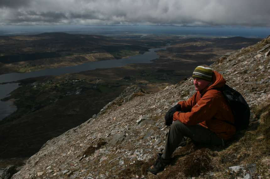 Ryan Murdock on Mount Errigal