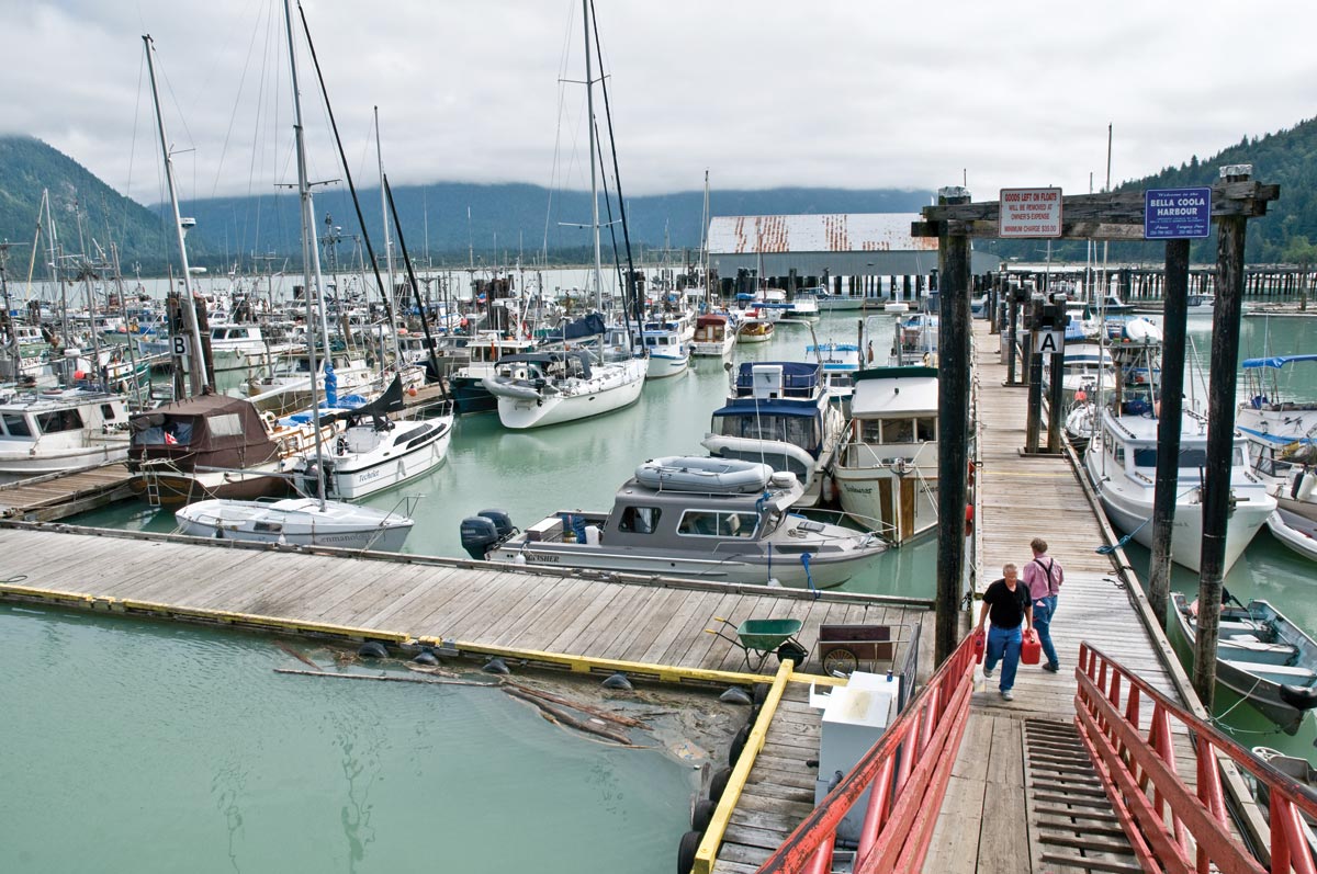 Bella Coola harbour.